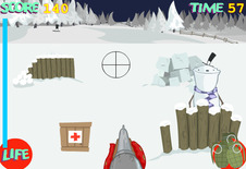 Shooting-game-on-snowmen