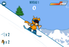 Snowboard-juego-con-un-mono-xtrem-snowboarding